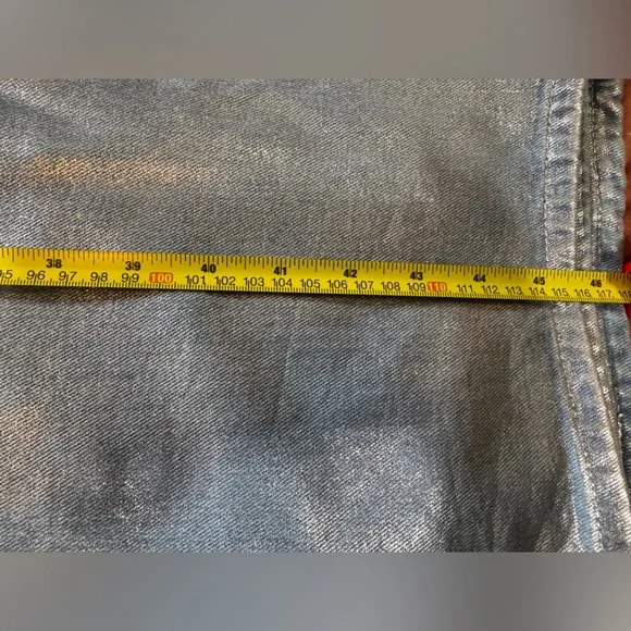 Fashion Nova 'Freja Foil Ripped Baggy Jeans' - Picture 7 of 8